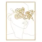 PANEL Z ŻELAZA GOLD FACE 60x1x80 cm